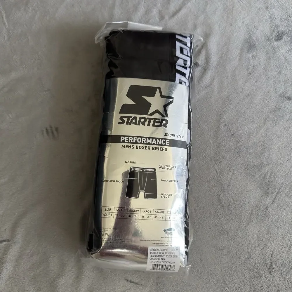 3XL Starter Mens 6-Pack Performance Boxer Briefs Fly Pouch‎